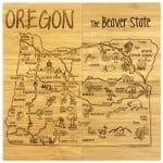 Custom Oregon Puzzle Coaster Set - 2