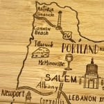 Custom Oregon Puzzle Coaster Set - 4