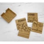 Custom Pennsylvania Puzzle Coaster Set - 1