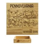 Custom Pennsylvania Puzzle Coaster Set