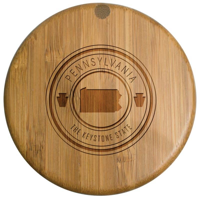 Custom Pennsylvania State Stamp Salt Box - 1