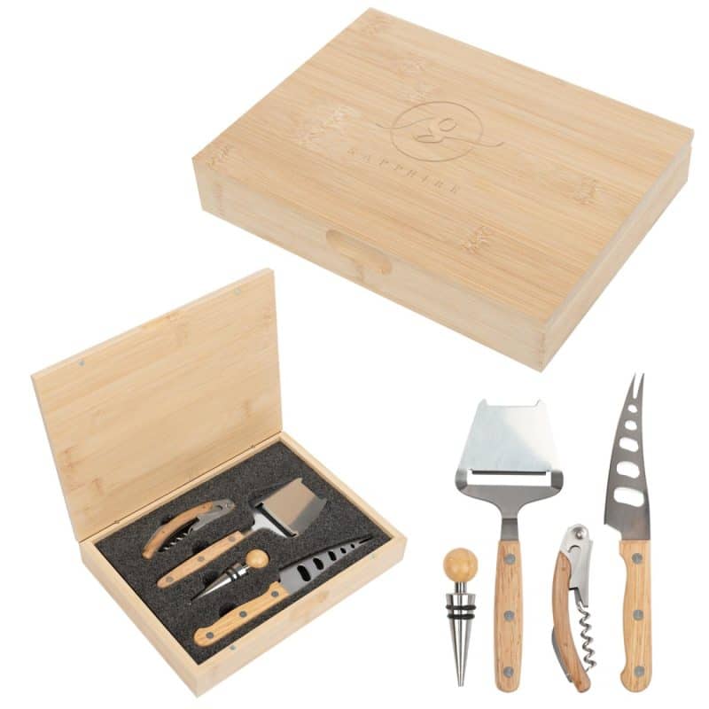 Custom Perfect Pairing Wine & Cheese Knife Set - 2