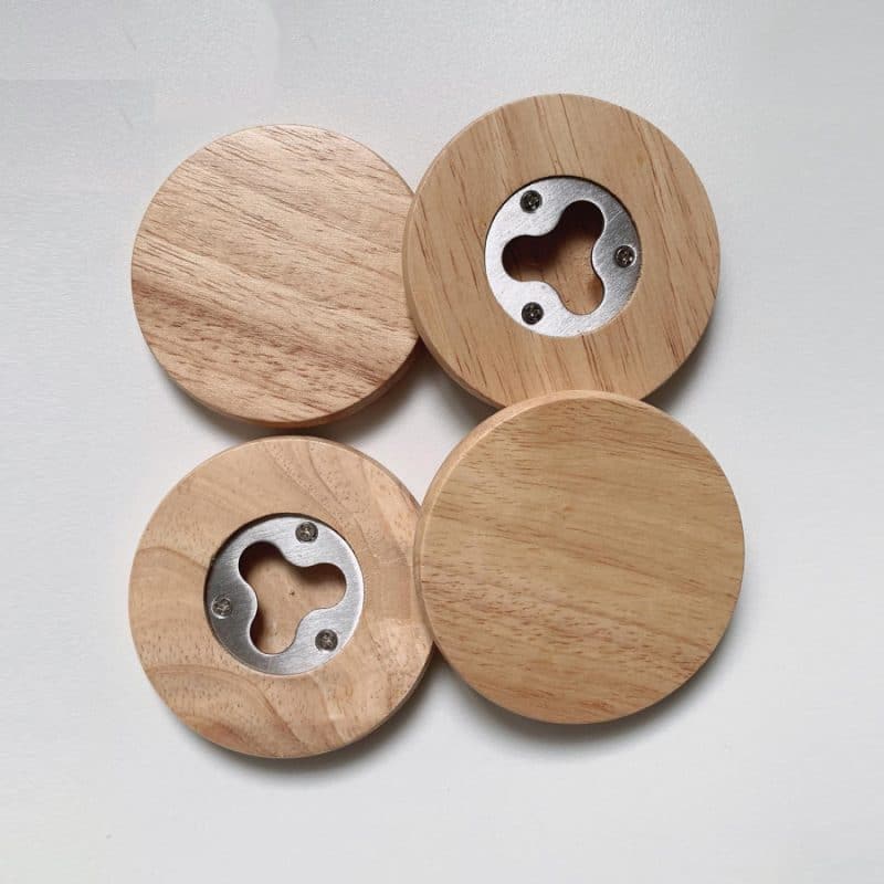 Custom Round Magnetic Bottle Opener (Clearwater) - 2