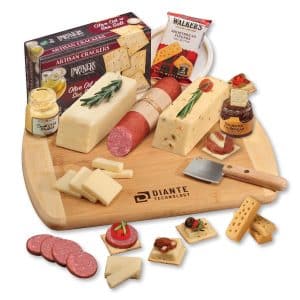 Custom Shelf-Stable Wisconsin Variety Package w/Cutting Board