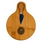 Custom Small Bamboo Cutting Board with Cheese Knife - 5