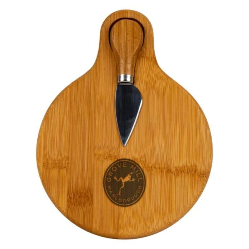 Custom Small Bamboo Cutting Board with Cheese Knife - 5