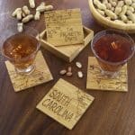 Custom South Carolina Puzzle Coaster Set - 1