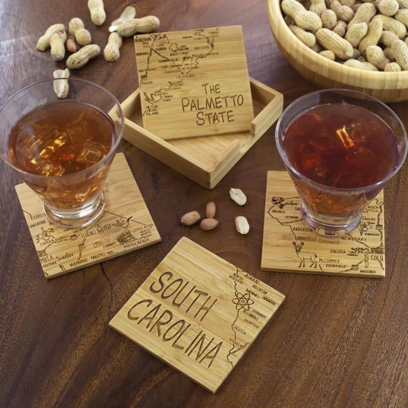 Custom South Carolina Puzzle Coaster Set - 1