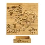 Custom South Carolina Puzzle Coaster Set