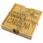 Custom South Carolina Puzzle Coaster Set - 3