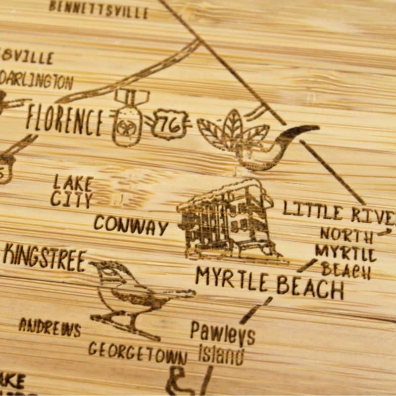 Custom South Carolina Puzzle Coaster Set - 5