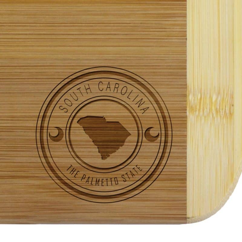 Custom South Carolina State Stamp 2-Tone 11" Cutting Board - 1