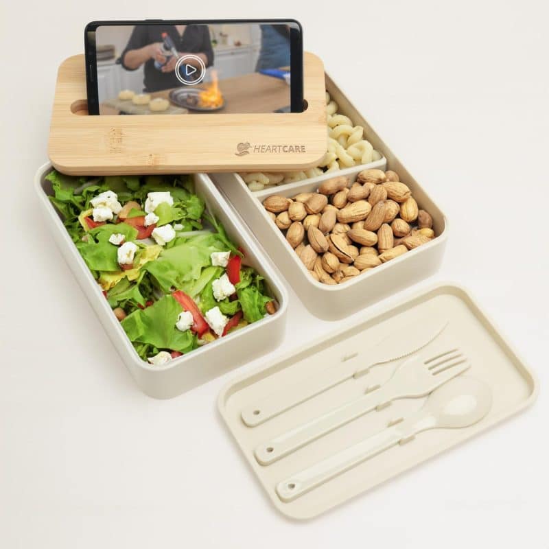 Custom Stackable Bento Box With Phone Stand - 1