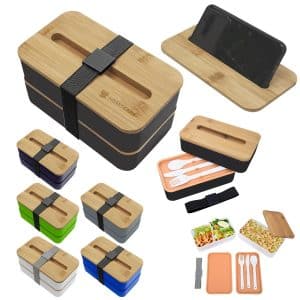 Custom Stackable Bento Box With Phone Stand