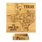 Custom Texas Puzzle Coaster Set