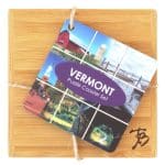 Custom Vermont Puzzle Coaster Set - 5