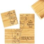 Custom Vermont Puzzle Coaster Set - 6