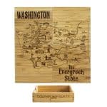 Custom Washington Puzzle Coaster Set