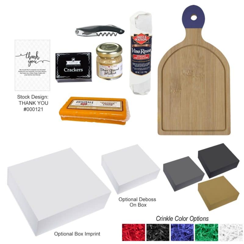 Custom Wine And Cheese Gift Set - 1