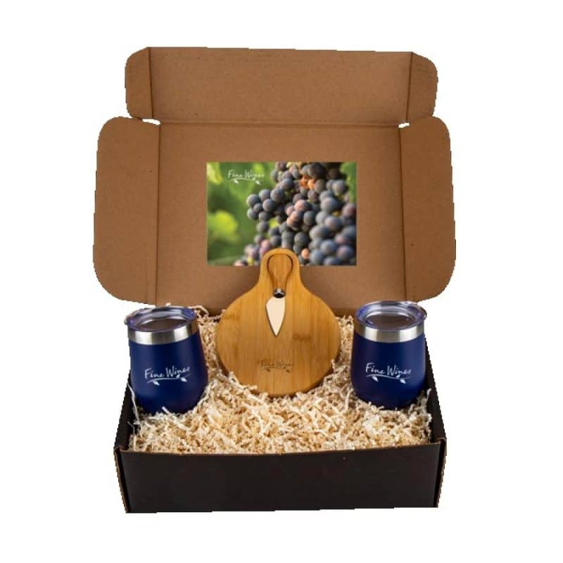 Custom Wine and Cheese Gift Set - 6