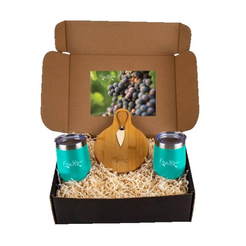Custom Wine and Cheese Gift Set - 8