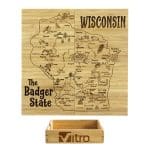 Custom Wisconsin Puzzle Coaster Set