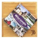 Custom Wisconsin Puzzle Coaster Set - 3