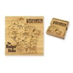 Custom Wisconsin Puzzle Coaster Set - 5