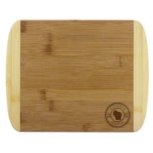 Custom Wisconsin State Stamp 2-Tone 11" Cutting Board