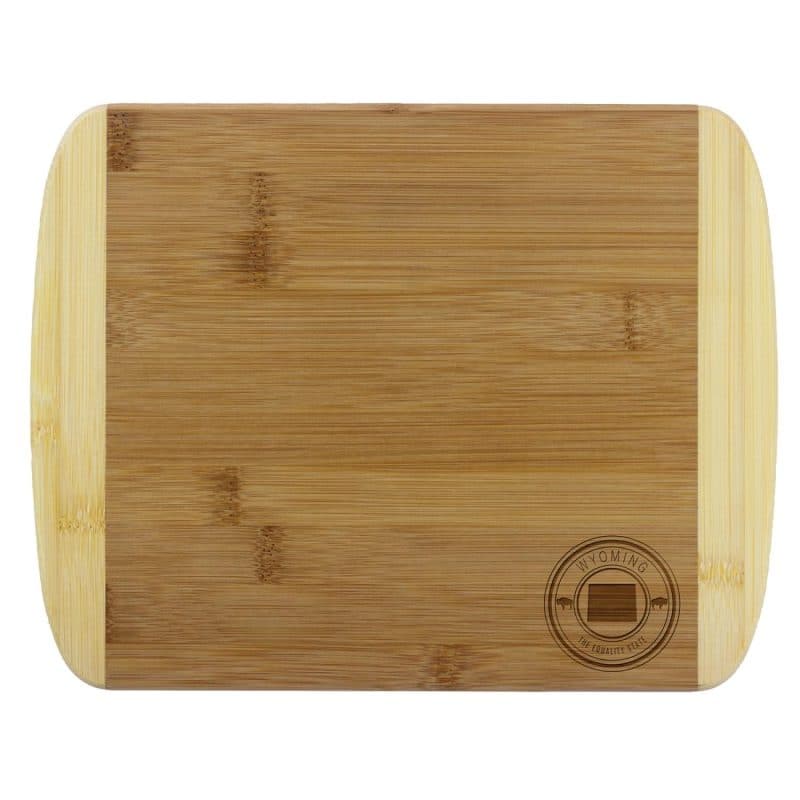 Custom Wyoming State Stamp 2-Tone 11" Cutting Board