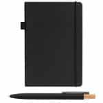 Custom Recycled Kraft Paper Cover Journal & Pen Set - A5 5.9" x 8.3" - Full-Color Inkjet - 1