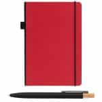 Custom Recycled Kraft Paper Cover Journal & Pen Set - A5 5.9" x 8.3" - Full-Color Inkjet - 4