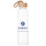 Custom 18 Oz. Vidro Glass & Bamboo Bottle - 3