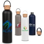 Custom 25 Oz. Allegra Bottle w/Bamboo Lid