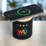 Custom Amitola Color Changing LED Speaker w/Wireless Charger - 6