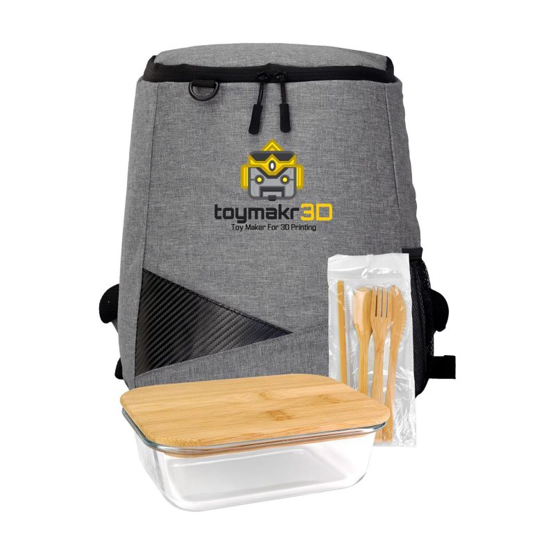 Custom Bamboo Backpack Set - 2
