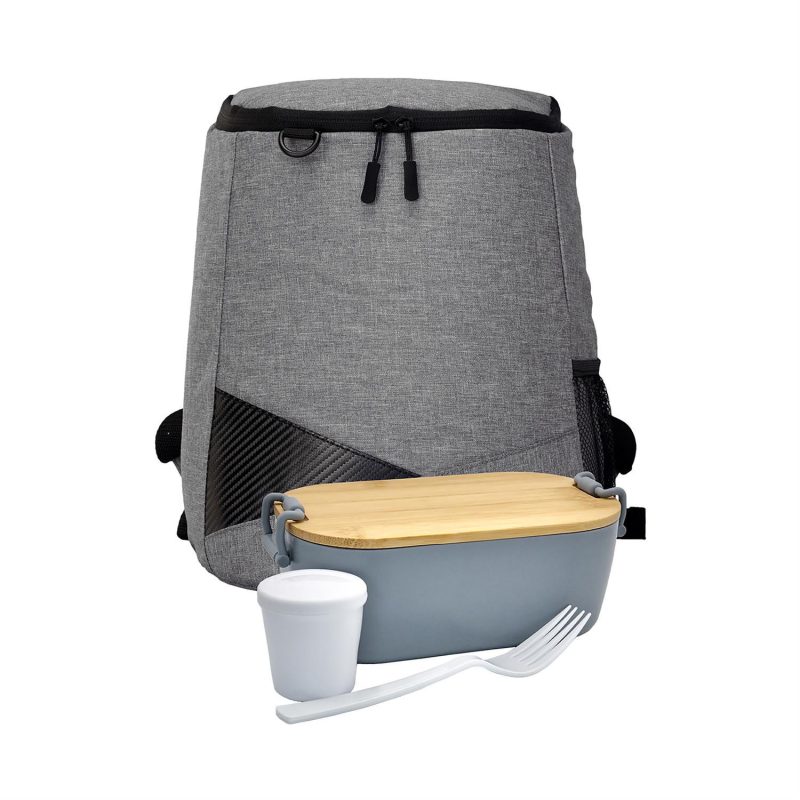 Custom Bamboo Lunch Box Backpack Set - 3
