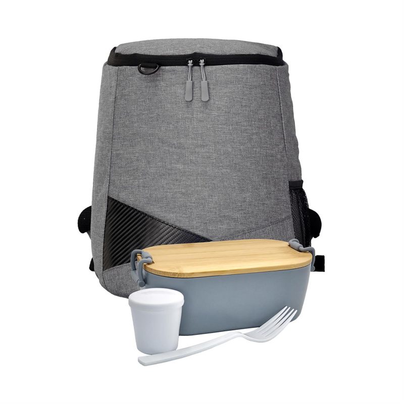 Custom Bamboo Lunch Box Backpack Set - 7