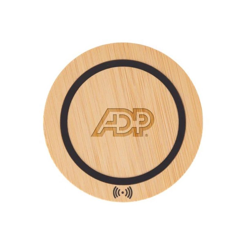 Custom Lex Bamboo Wireless Speaker w/Phone Charger - 3