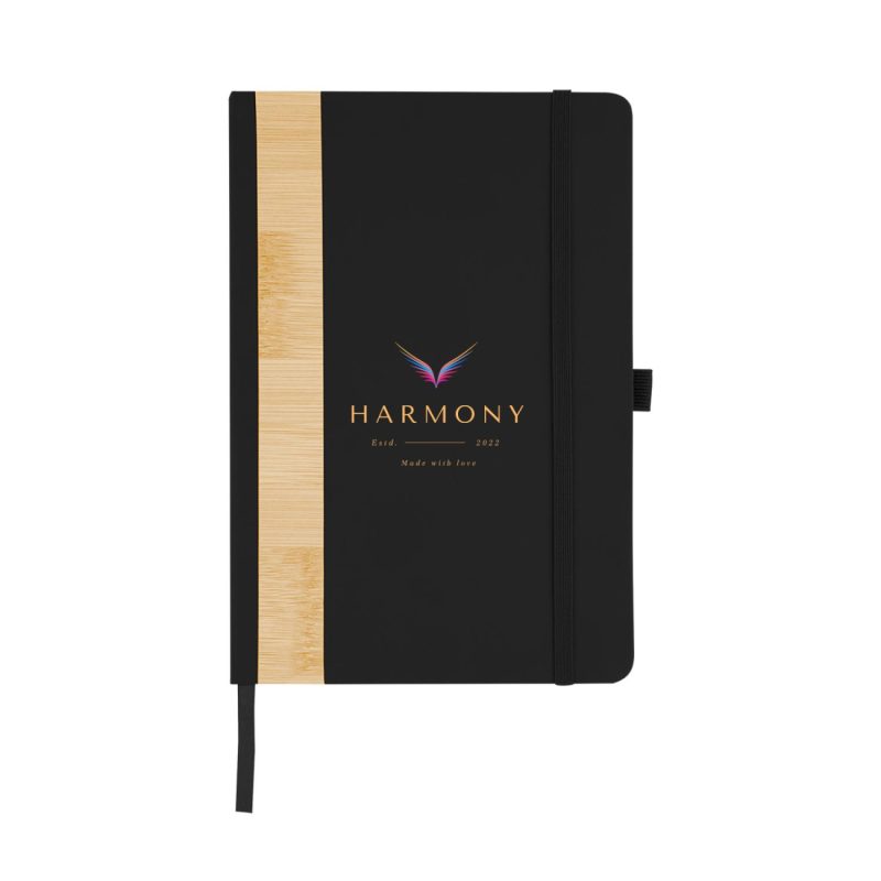 Custom Recycled Pu And Bamboo Accent Journal - 2