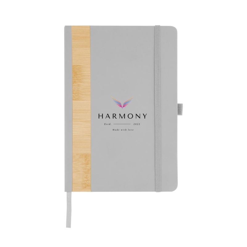 Custom Recycled Pu And Bamboo Accent Journal - 5