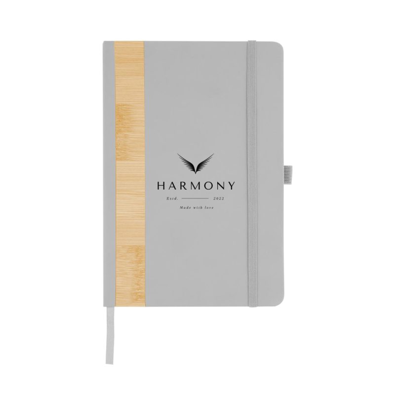Custom Recycled Pu And Bamboo Accent Journal - 6