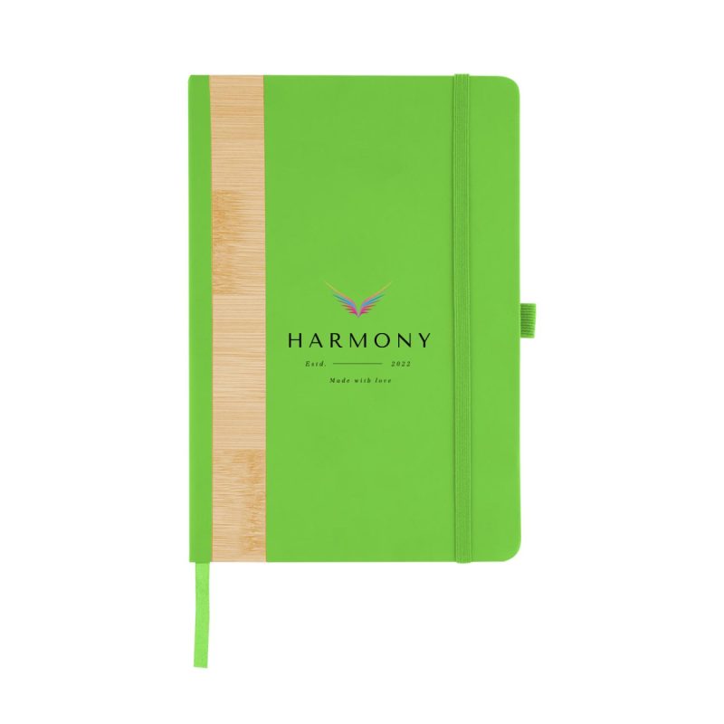 Custom Recycled Pu And Bamboo Accent Journal - 8