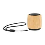 Custom Reed Mini Circle Wireless Speaker - Bamboo