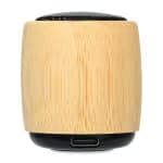Custom Reed Mini Circle Wireless Speaker - Bamboo - 4