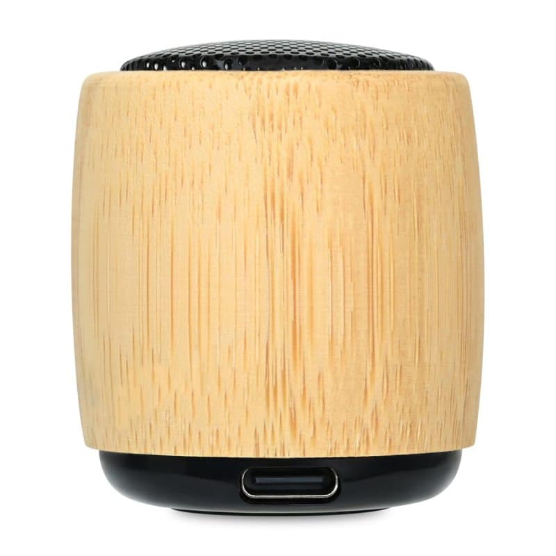 Custom Reed Mini Circle Wireless Speaker - Bamboo - 4