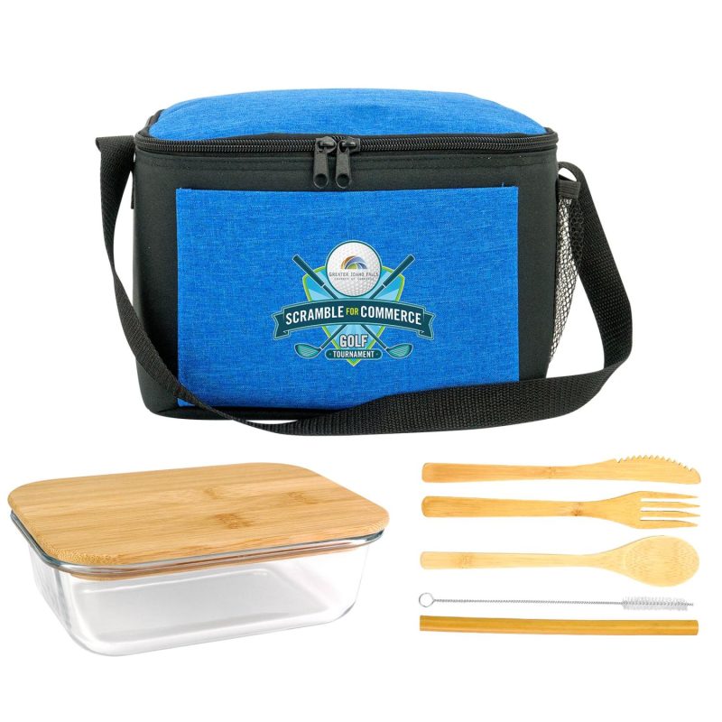 Custom Ridge Bamboo Lunch Cooler - 2
