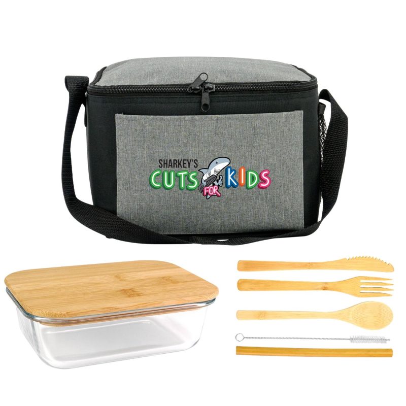 Custom Ridge Bamboo Lunch Cooler - 4