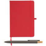 Custom Wilde Recycled Hard Cover Journal & Pen Set - A5 5.5" x 8.3" - Full-Color Inkjet - 6