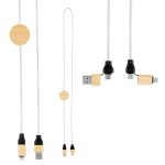 Custom 3' 60w Bamboo & Rpet Fast Charging Cable - 4